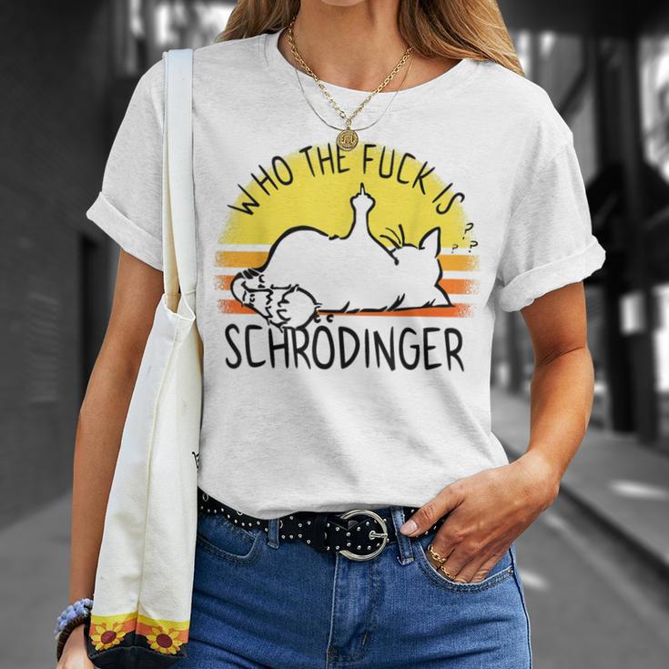 シュレディンガーの猫-シュレディンガーとは誰ですか？シュレディンガーの猫 Tシャツ 彼女への贈り物