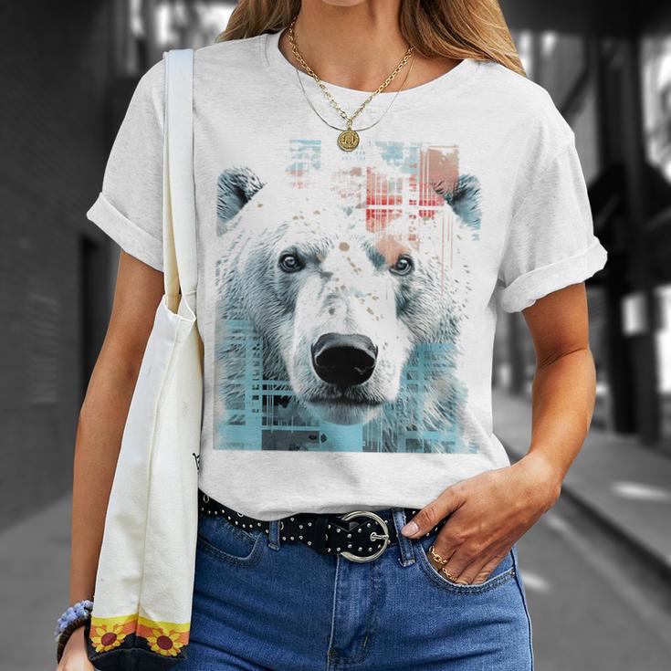 シロクマ 動物 グラフィック 描画 シロクマ Tシャツ 彼女への贈り物