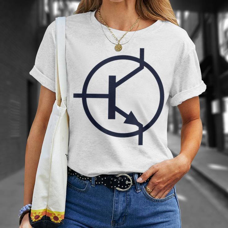 トランジスタ電子回路図記号 Tシャツ 彼女への贈り物