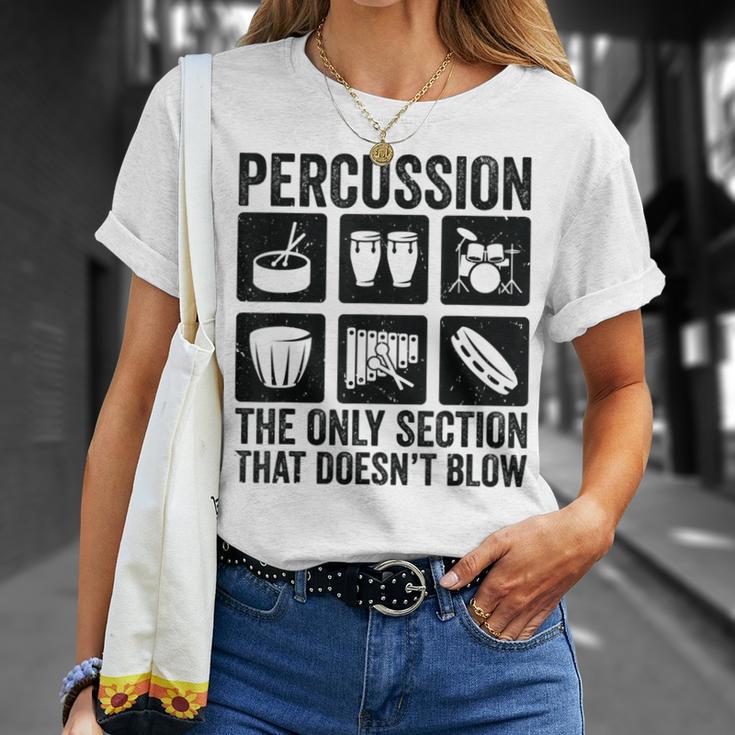 パーカッションパーカッション奏者 ドラムセット ドラムドラマー Tシャツ 彼女への贈り物