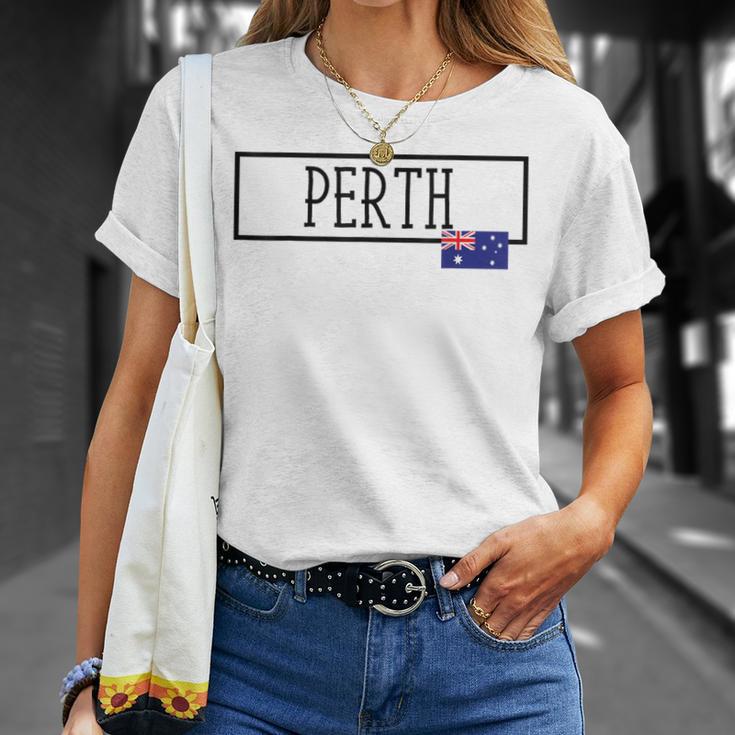 パース オーストラリア カントリーシティ オーストラリア 楽しい 女性 男性 パース Tシャツ 彼女への贈り物