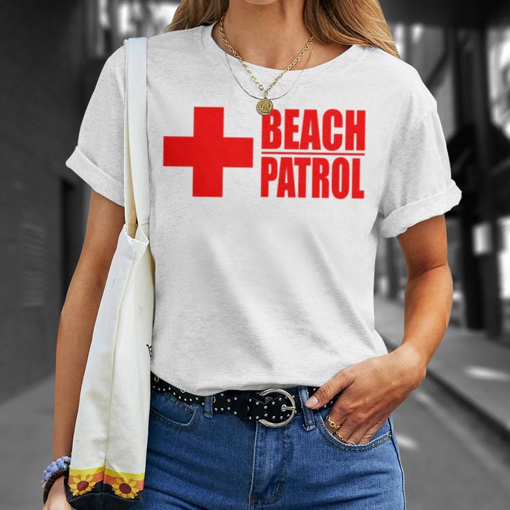 ビーチパトロール ライフガード サーフ レスキュー 長袖tシャツ Tシャツ 彼女への贈り物