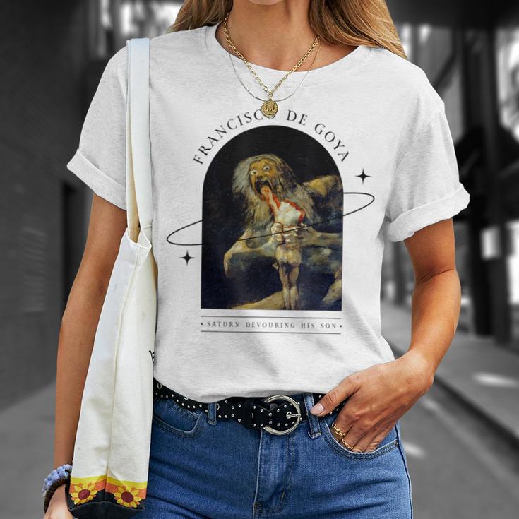 フランシスコ デ ゴヤ デザイン ホラー ゴシック アート Tシャツ 彼女への贈り物