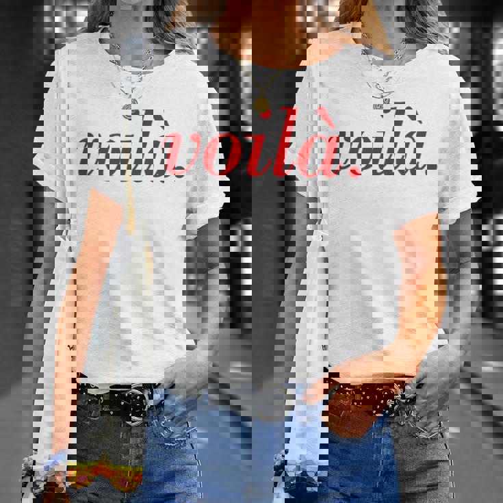 フランス語のことわざoila Paris 休暇 フランス語の引用 Tシャツ 彼女への贈り物