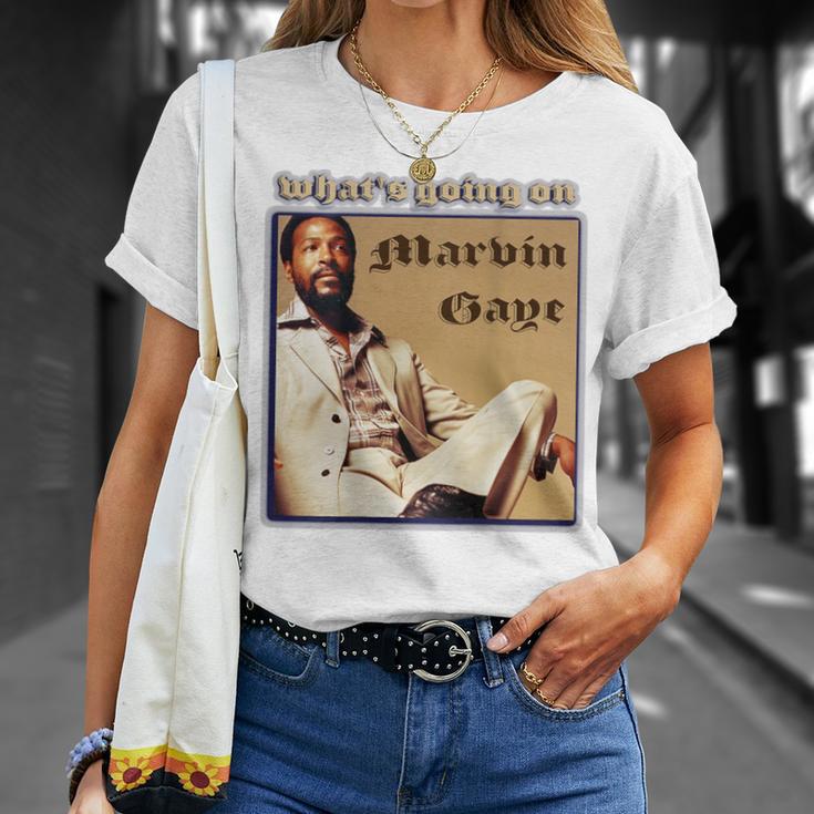 マービンゲイ_004_Back Printed Tシャツ 彼女への贈り物