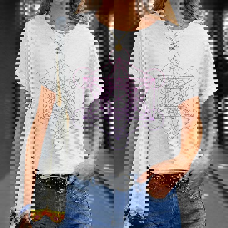 メタトロンキューブ 神聖幾何学 Tシャツ 彼女への贈り物