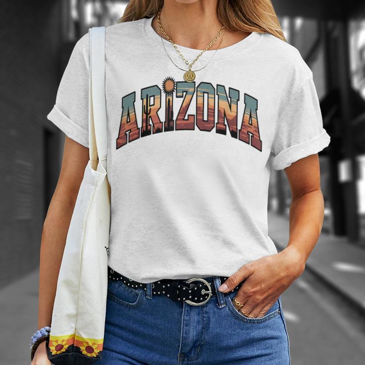 ヴィンテージアリゾナtシャツ レトロな砂漠のサグアロサボテン Tシャツ 彼女への贈り物