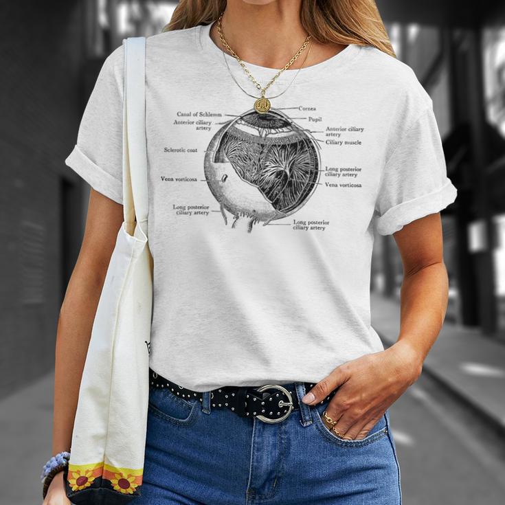 人間の目 目玉 ヴィンテージ 解剖学 Tシャツ 彼女への贈り物