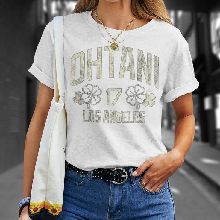 大谷翔平 ロサンゼルス 野球 セントパトリックのクローバー Tシャツ 彼女への贈り物