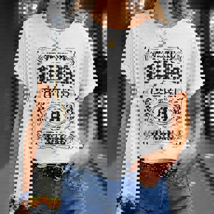 私たちは一緒にゴールデンです 40周年結婚40周年 Tシャツ 彼女への贈り物