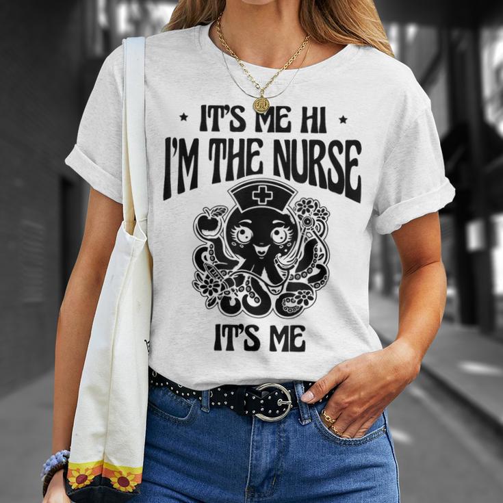 私ですこんにちは私はナースです私です私です医療看護看護師 Rn Tシャツ 彼女への贈り物