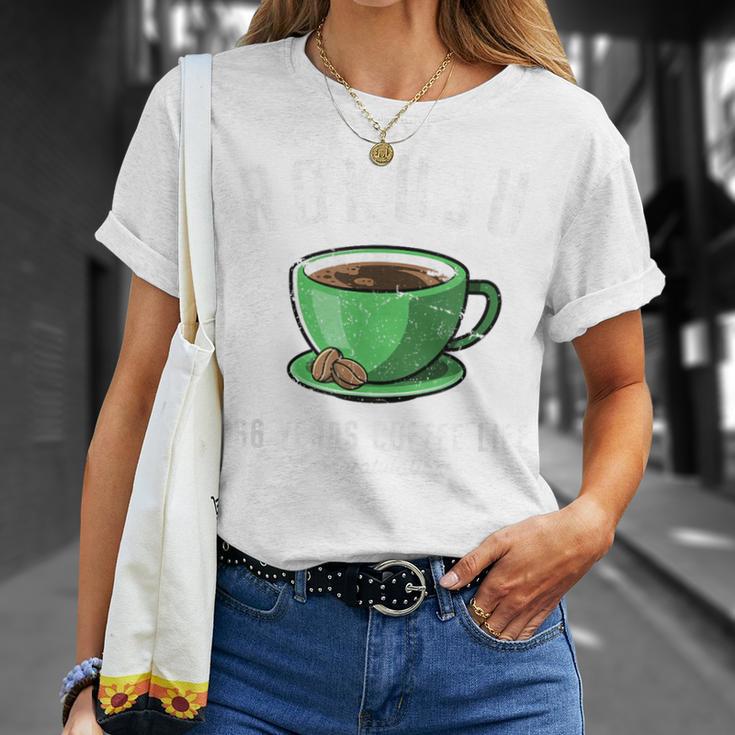 緑寿祝い コーヒー好き 父 男性 女性 緑寿 お祝い コーヒー コーヒー人生 66歳 おしゃれ Tシャツ 彼女への贈り物