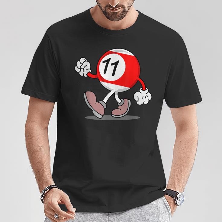 11歳の誕生日 男の子 女の子 赤 ビリヤードボール 11 Tシャツ 面白い贈り物