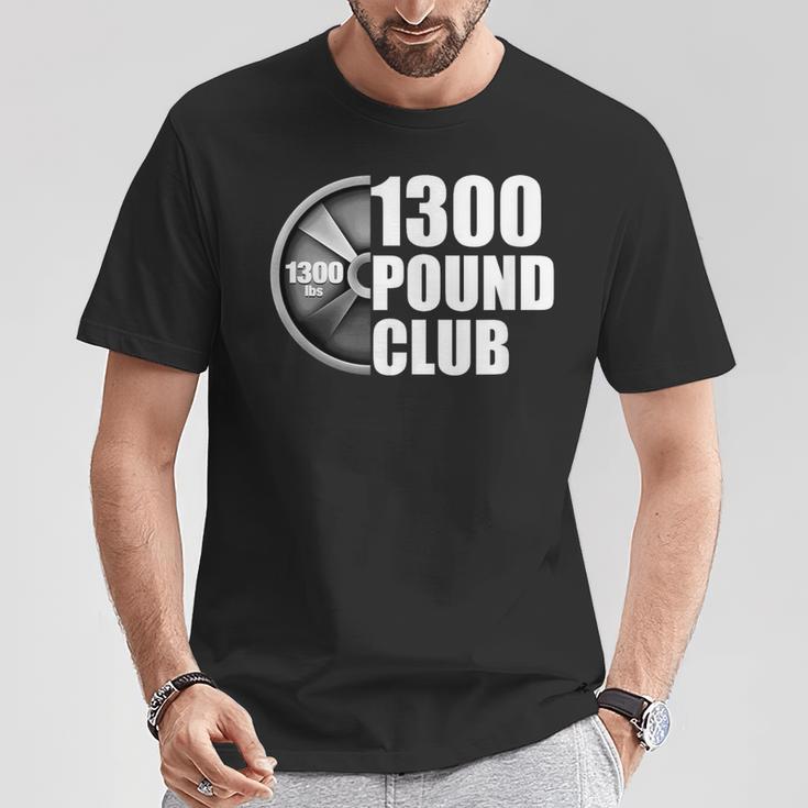 1300ポンドクラブパワーリフティング Tシャツ 面白い贈り物