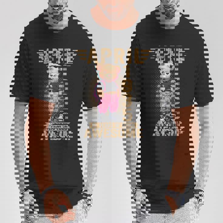 1935年4月 91歳の誕生日 91歳のテディベア Being Awesome Tシャツ 面白い贈り物