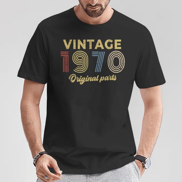1970年 誕生日プレゼント レトロ バースデー ヴィンテージ 1970年 オリジナルパーツ Tシャツ 面白い贈り物