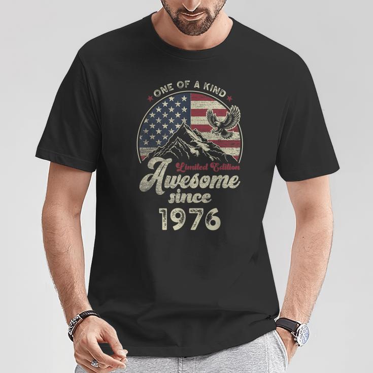 1976 愛国的なイーグル、50歳の誕生日、アメリカ国旗 愛国的 Tシャツ 面白い贈り物