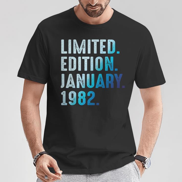 1982年1月 1982年誕生日1982年限定版 Tシャツ 面白い贈り物