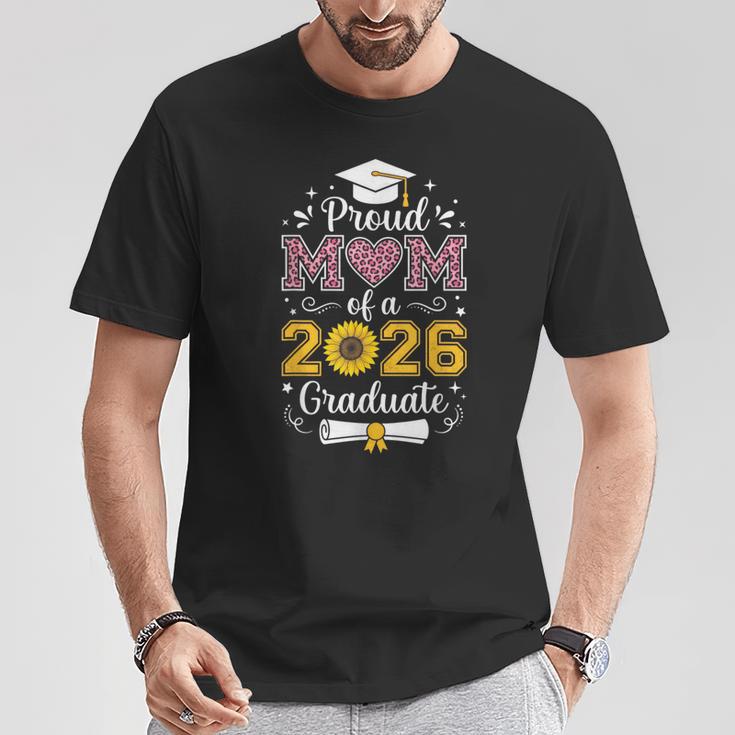 2026年卒業生シニアヒマワリヒョウの心臓の誇り高き母 Tシャツ 面白い贈り物