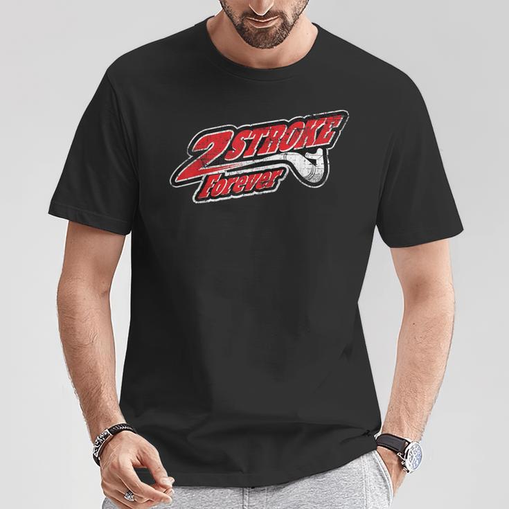 2ストローク フォーエバー モトクロス&エンデューロライダー Tシャツ 面白い贈り物