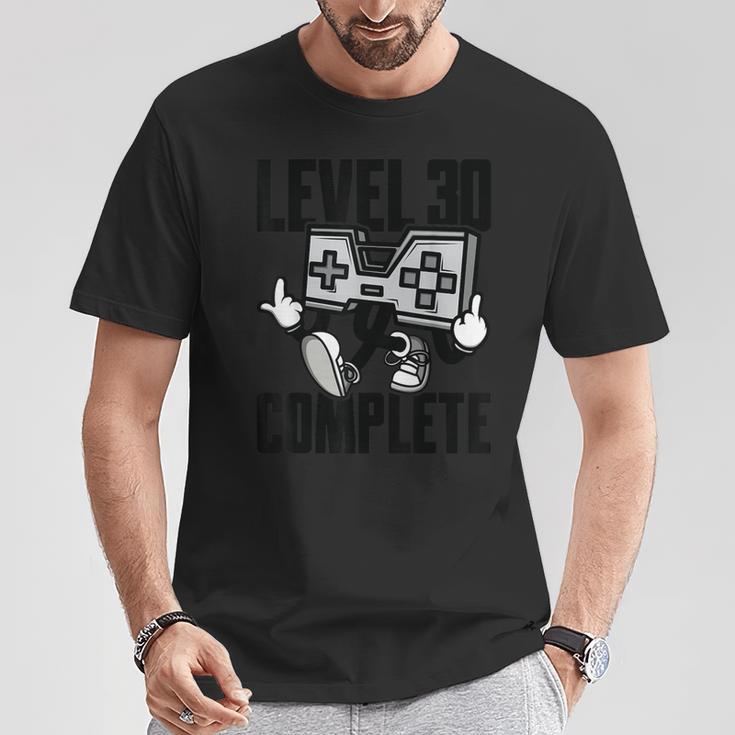 30歳の誕生日に贈るレベル30コンプリート衣装 30年目のゲーマー Tシャツ 面白い贈り物