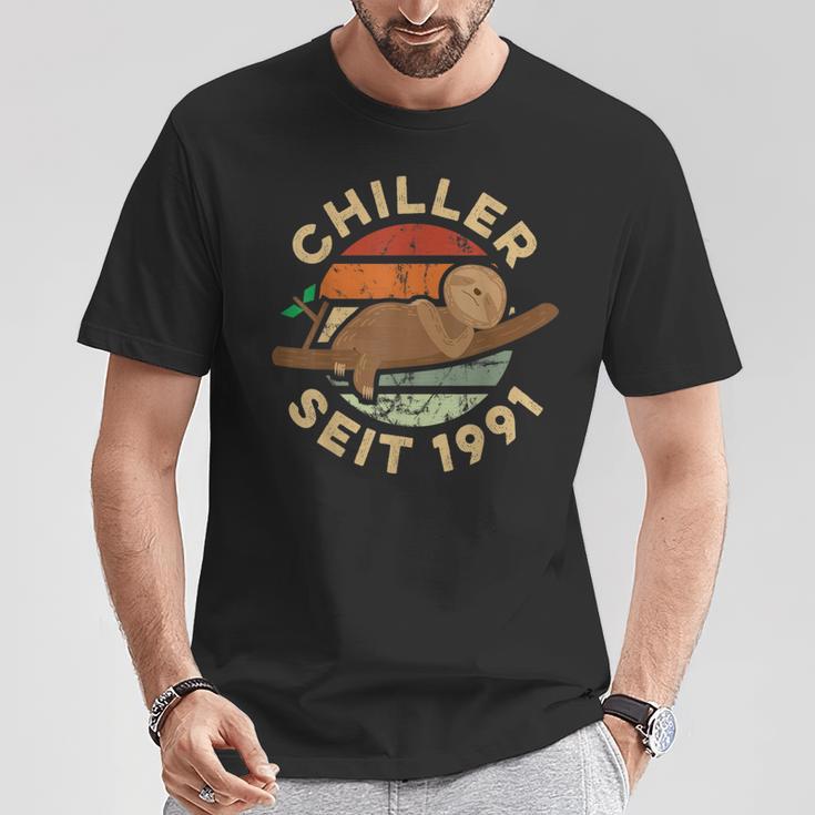 30歳の誕生日ギフト 面白いナマケモノチラーince 1991 Tシャツ 面白い贈り物