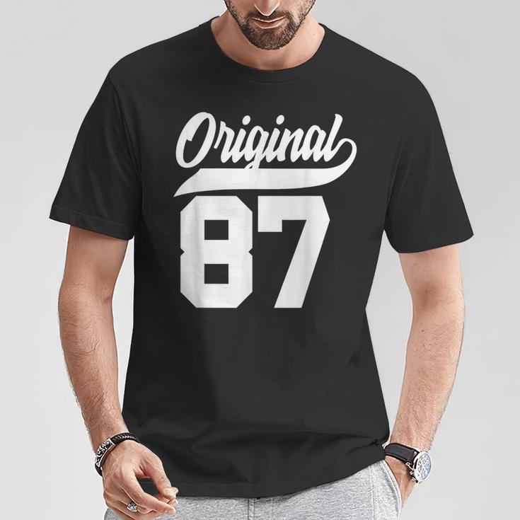 39Geburtstag Geschenk Mann Frau Original Jahrgang 1987 T-Shirt Lustige Geschenke