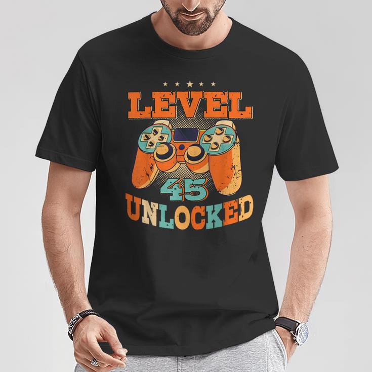 45歳の誕生日プレゼント 45歳 男性と女性、ビデオゲーム 1976年生まれ Tシャツ 面白い贈り物