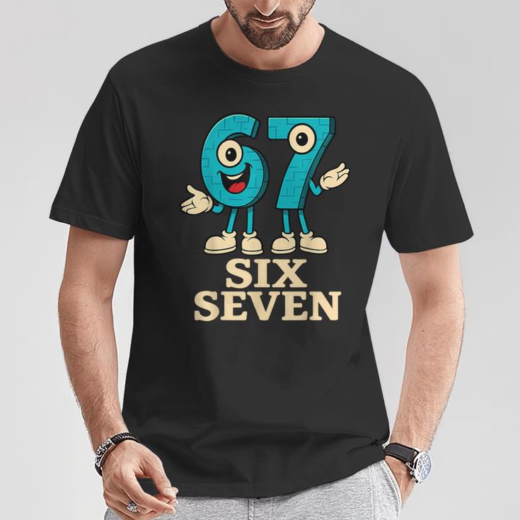 67 シックスセブン 6-7 面白いイタリアンブレインロットスラングゲームミーム Tシャツ 面白い贈り物