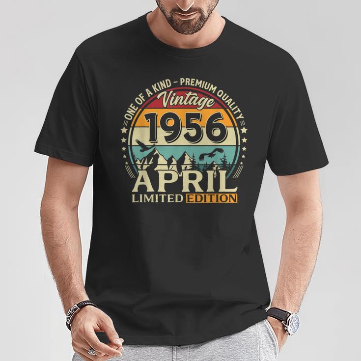 70 Cumpleaños Hombre Regalo Abril 1956 Camiseta unisex Regalos divertidos