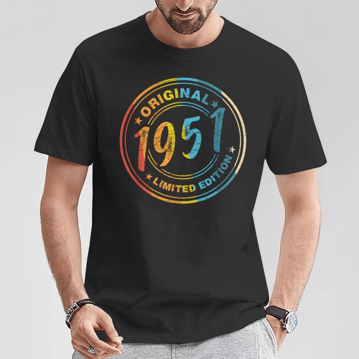 75Geburtstag Retrointage 1951 Mann Frau Geschenk T-Shirt Lustige Geschenke
