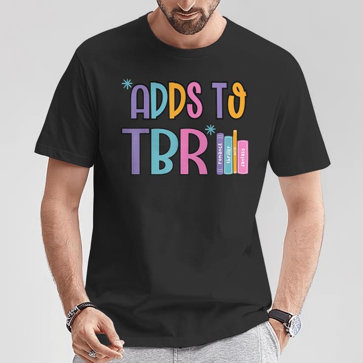 Adds To TBR Book Lover Tee T-Shirt Unique Gifts