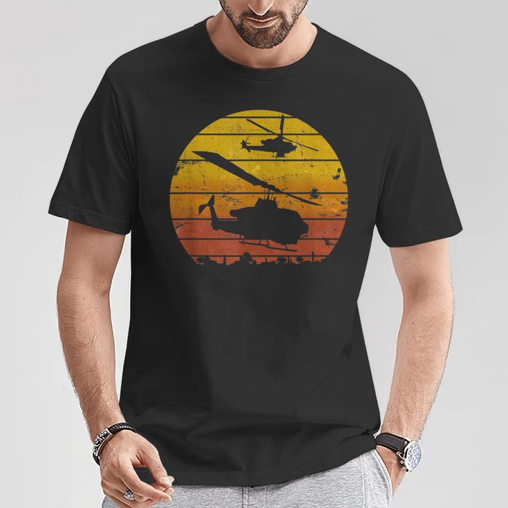 Ah-1Ziper Attack ヘリコプター イラク砂漠 サンライズ ビンテージ Tシャツ 面白い贈り物