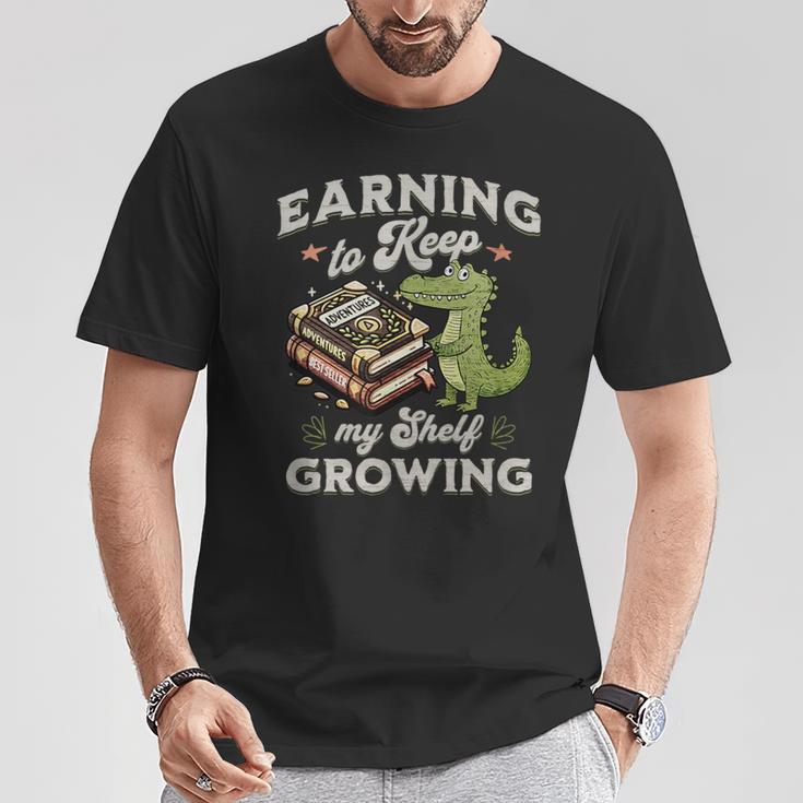 Alligator Book Lover Reading Pun Bookish Humor Vibes T-Shirt Unique Gifts