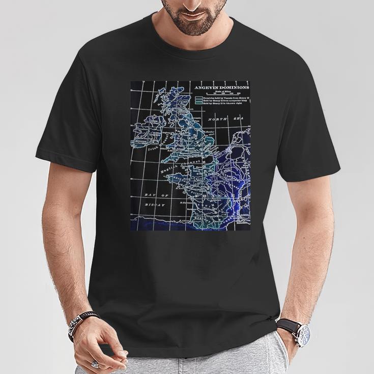Angevin Empire プランタジネットアンジュー イングランド ノルマンディーアイルランド Tシャツ 面白い贈り物