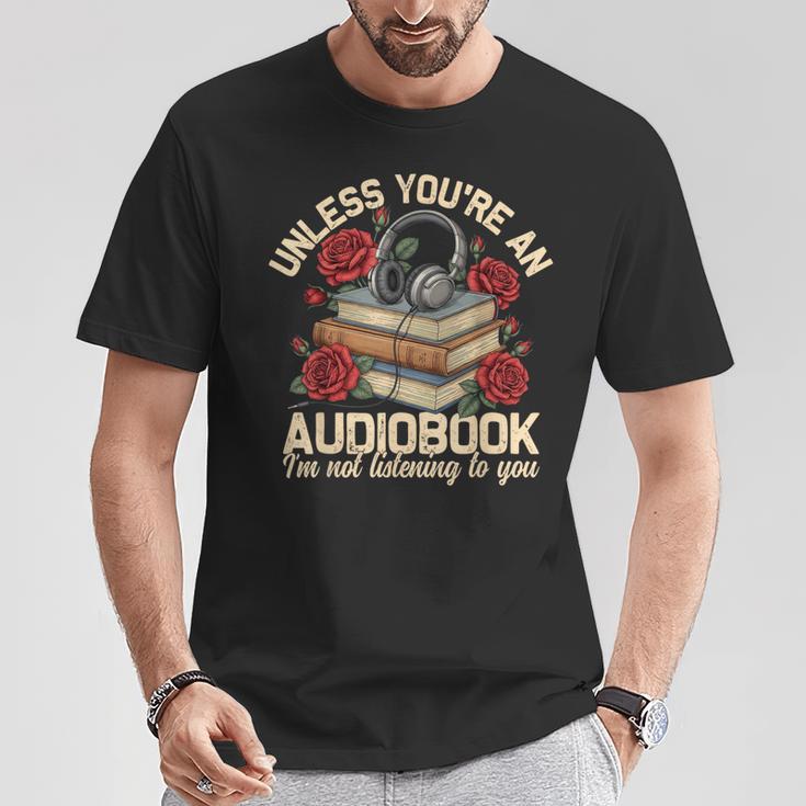 Audiobook For Book & Reading Lover Women T-Shirt Unique Gifts Audiobook For Book & Reading Lover Women T-Shirt Unique Gifts