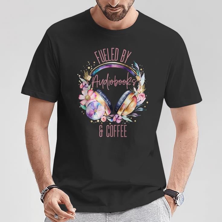 Audiobooks Coffee Lover Women Listen To Books Spicy Romance T-Shirt Unique Gifts