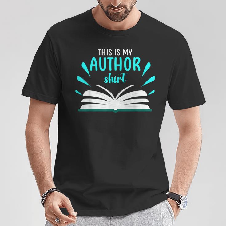 This Is My Author Shirt Write Book T-Shirt Unique Gifts