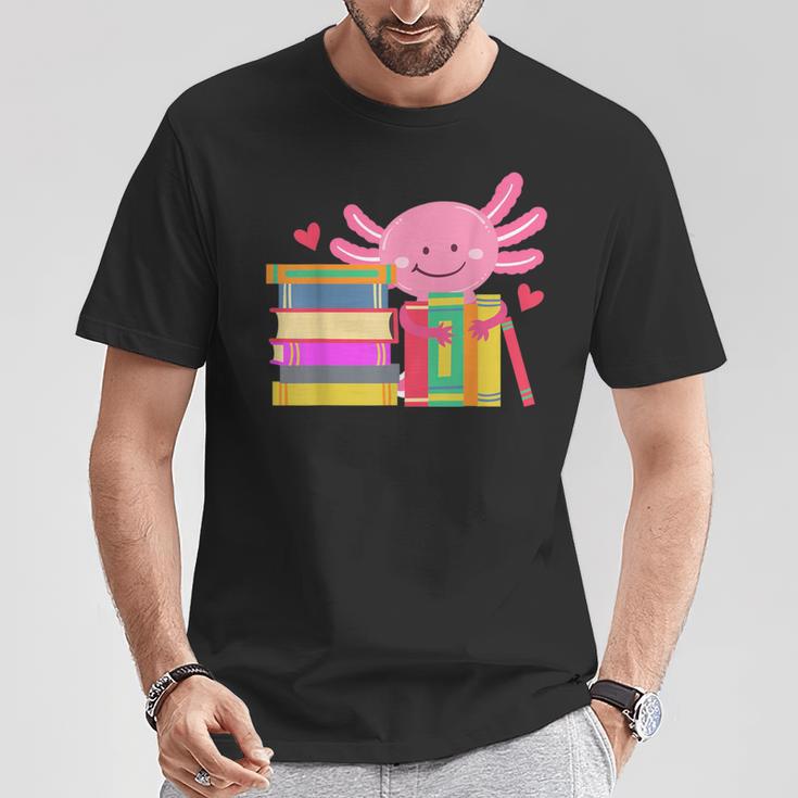 Axolotl Book Reading Librarian English Teacher For Men Women Kids T-Shirt Unique Gifts Axolotl Book Reading Librarian English Teacher For Men Women Kids T-Shirt Unique Gifts