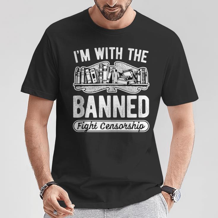 Banned Books Fight Censorship I'm With The Banned Book Pun T-Shirt Unique Gifts Banned Books Fight Censorship I'm With The Banned Book Pun T-Shirt Unique Gifts