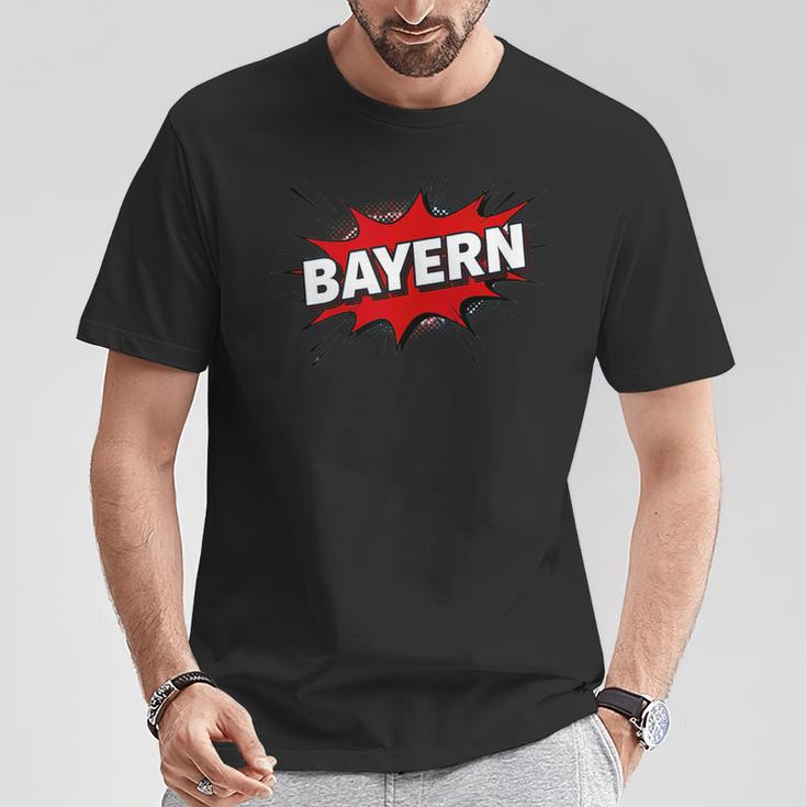 Bayern Comic Book Style Splash T-Shirt Unique Gifts