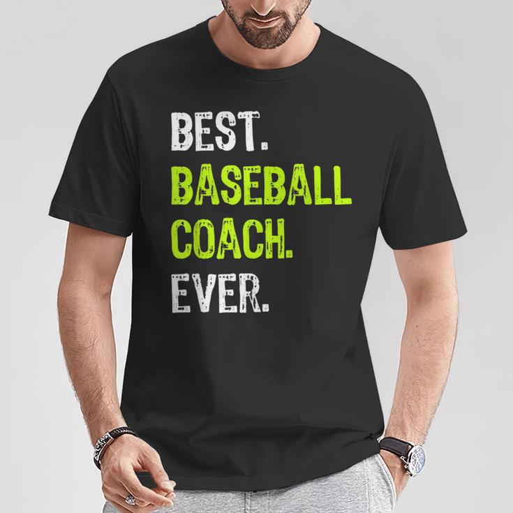 Best Baseball Coach Ever Tシャツ 面白い贈り物