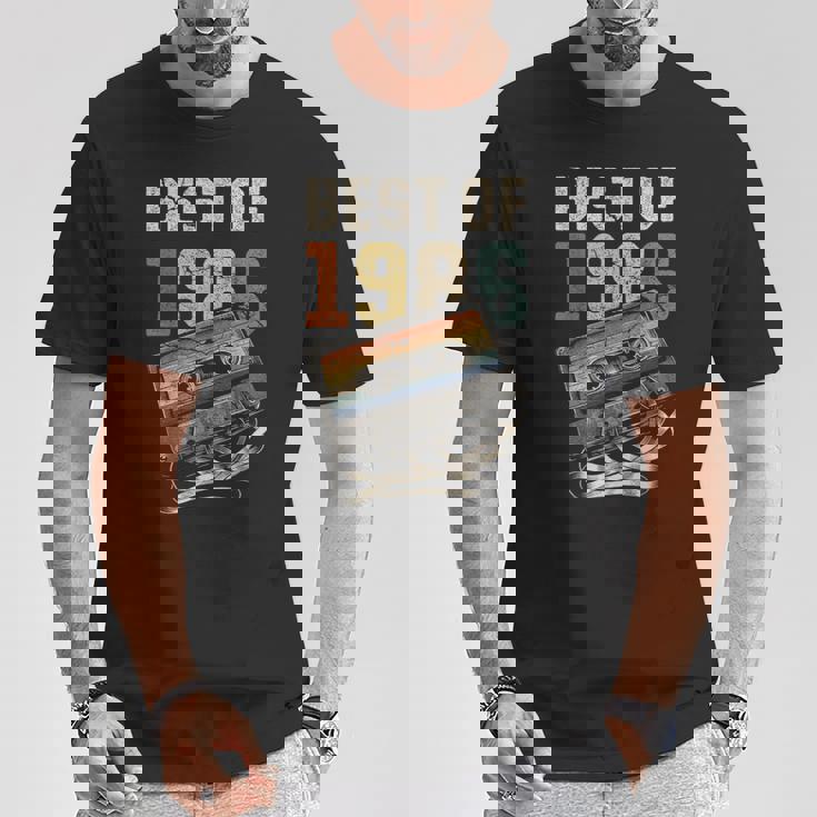 Best Of 1986 カセットテープ 40年 音楽 レトロ 誕生日 Tシャツ 面白い贈り物