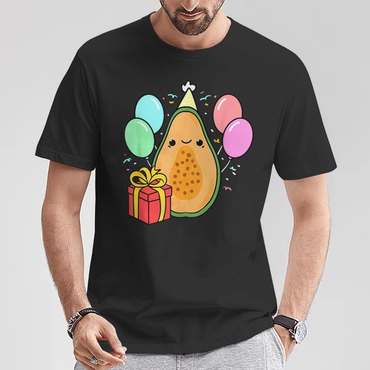 Birthday Papaya For Papaya Loverバースデーパパイヤ・フォー・パパイヤ・ラバー Tシャツ 面白い贈り物