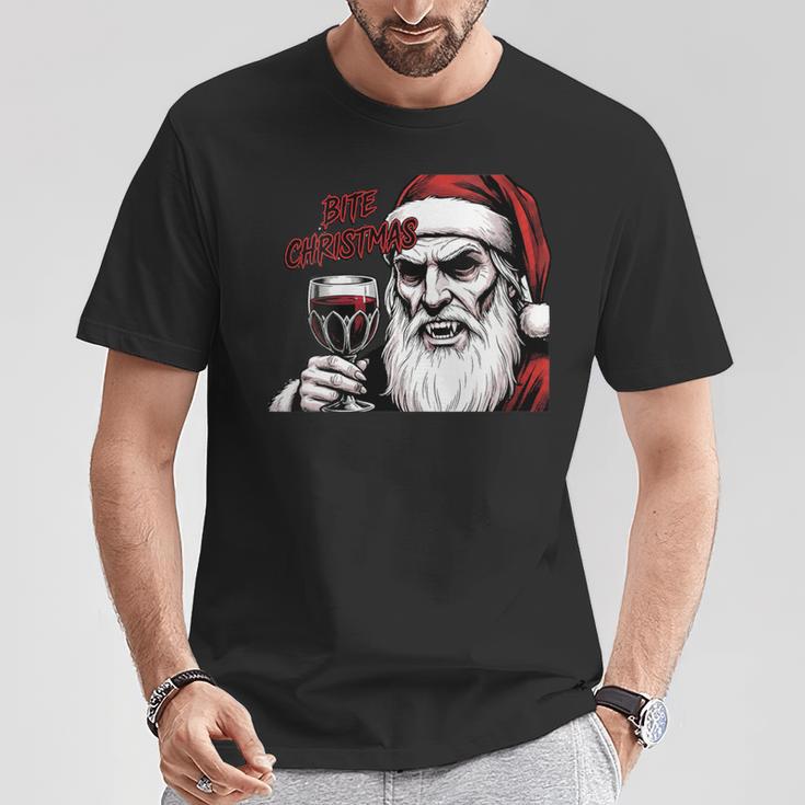 Bite Christmas Vampire Santa Claus Vintage Comic Book Style T-Shirt Unique Gifts Bite Christmas Vampire Santa Claus Vintage Comic Book Style T-Shirt Unique Gifts