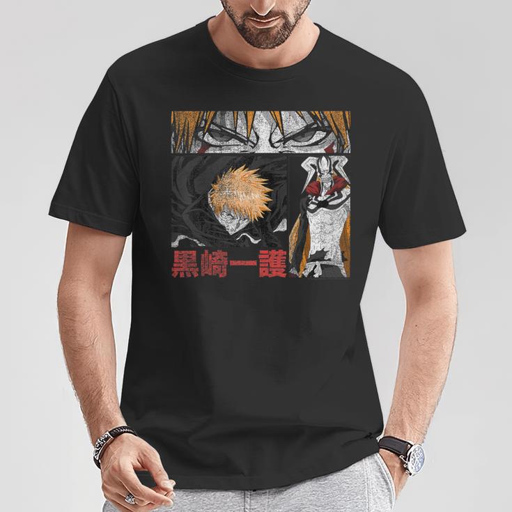 Bleach Graphic Ichigo Comic Book Style Anime T-Shirt Unique Gifts