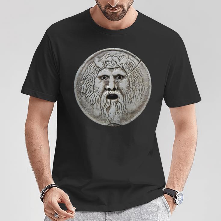 Bocca Dellaerita 真実の口 古代マスク 長袖tシャツ Tシャツ 面白い贈り物