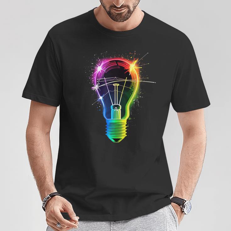 Bombilla Fresca Para Adultos Y Niños Camiseta unisex Regalos divertidos