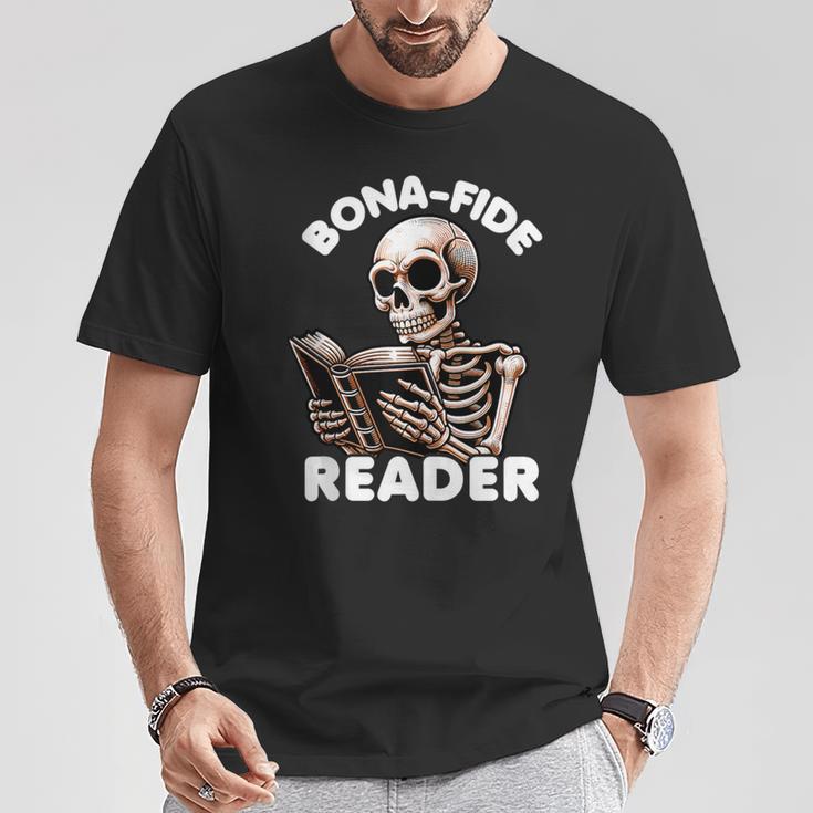 Bonafide Reader Cute Skeleton Reading a Book Lover Bookish T-Shirt Unique Gifts Bonafide Reader Cute Skeleton Reading a Book Lover Bookish T-Shirt Unique Gifts