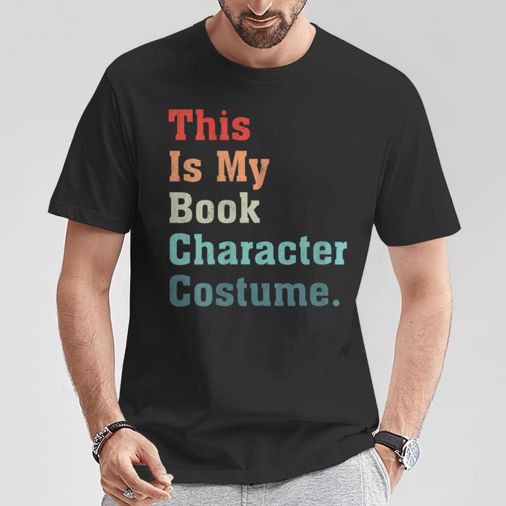 This Is My Book Character Costume For Book Lovers Vintage T-Shirt Unique Gifts